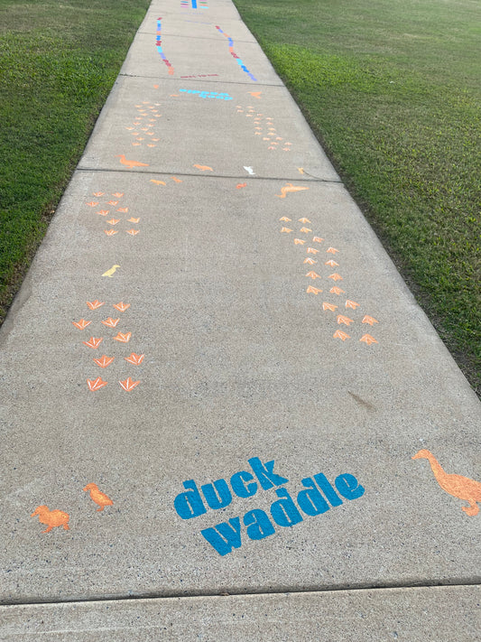 Duck Waddle - Outdoor paint installation