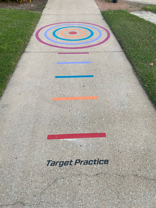 Target Practice - Outdoor paint installation