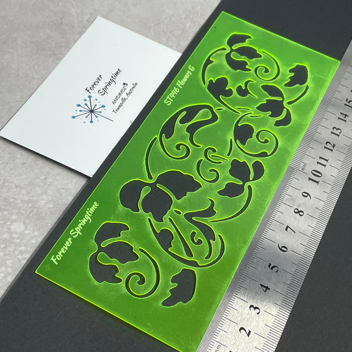 FLOWERS 'G' Stencil | Australian made