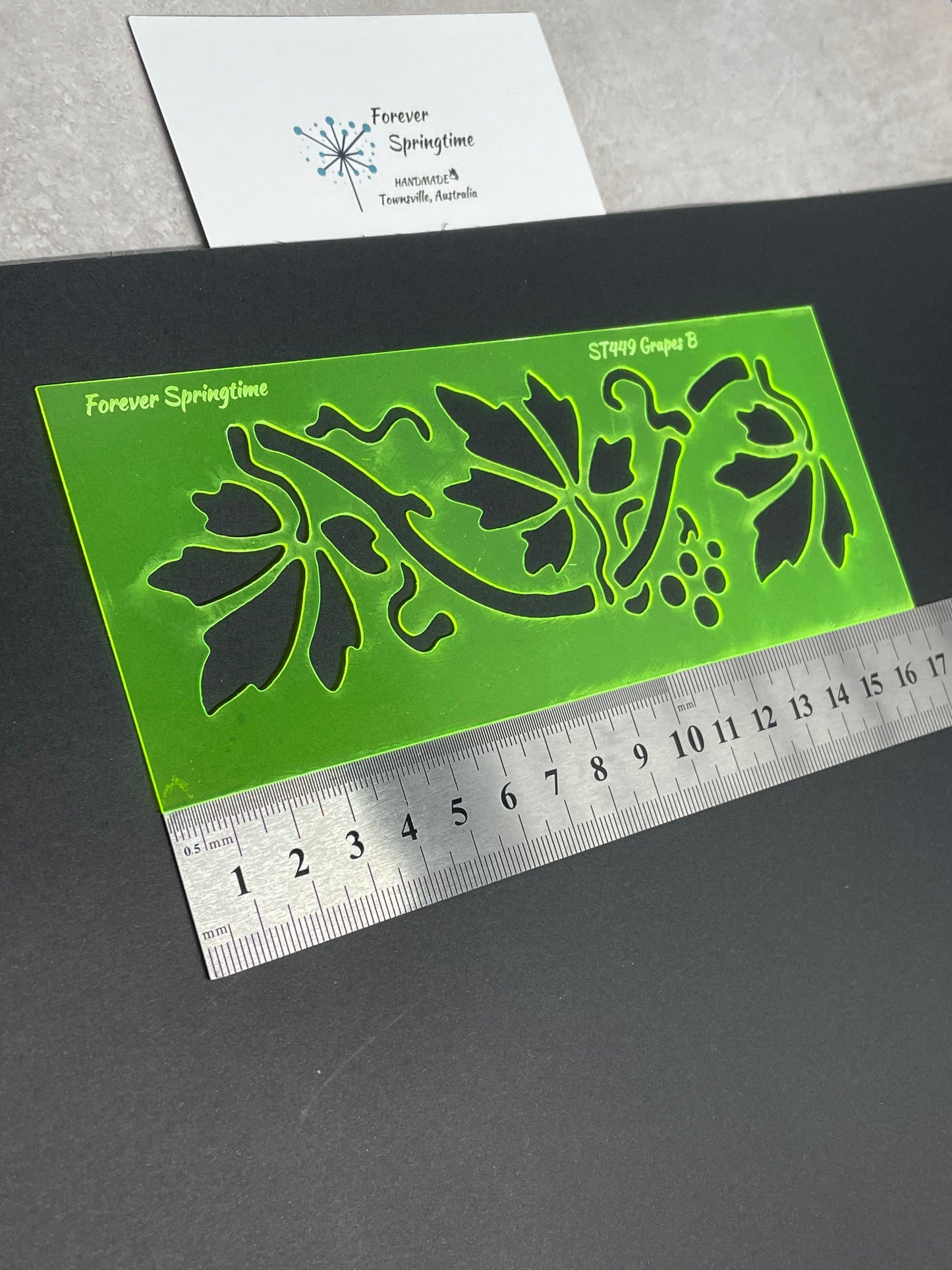GRAPES 'B' Stencil | Australian made