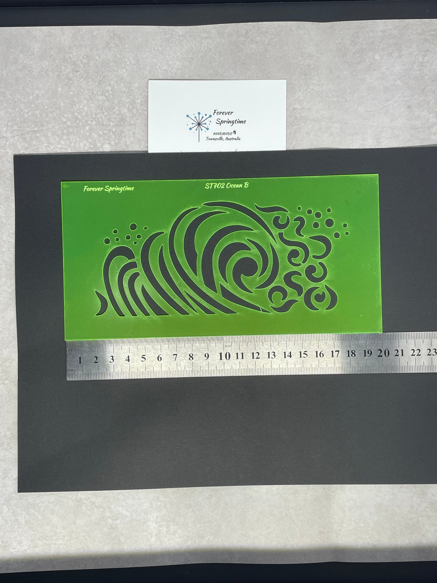 OCEAN 'B' Stencil | Australian made