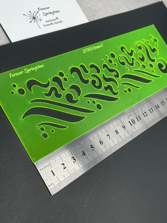 OCEAN 'D' Stencil | Australian made