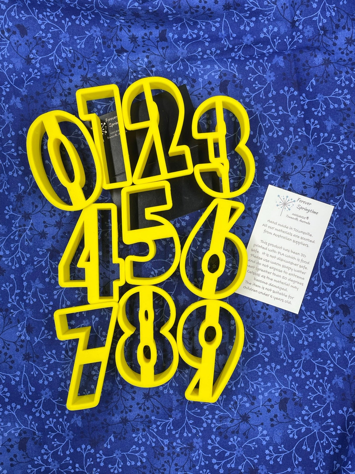 NUMBERS 0 1 2 3 4 5 6 7 8 9 Font B Cookie Cutter: Art, Baking, Craft