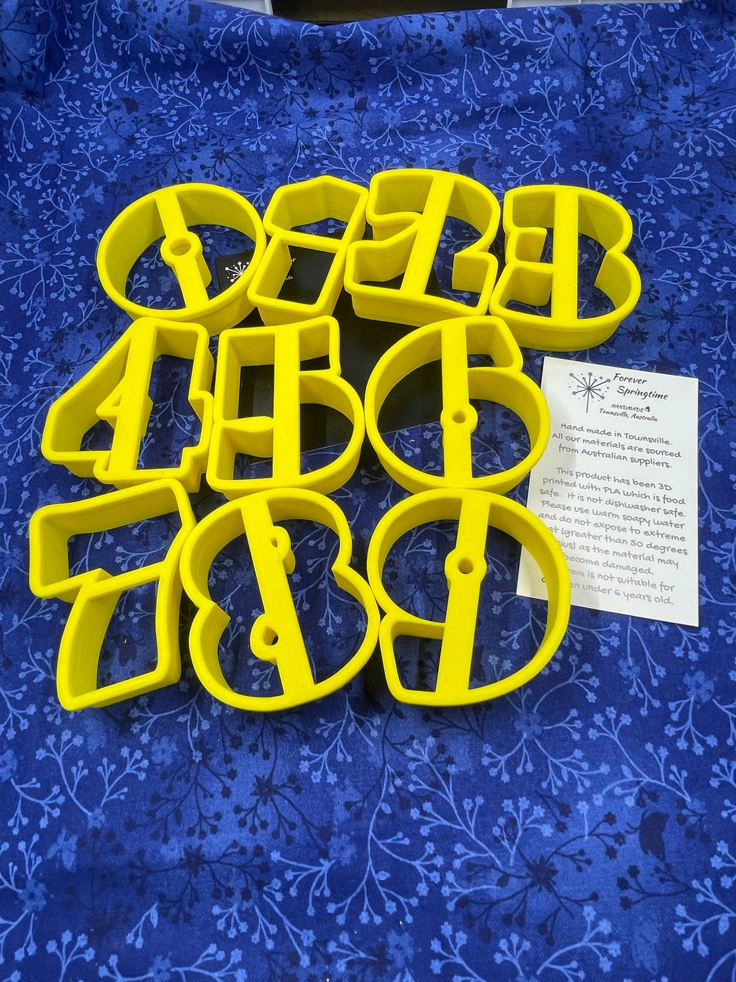 NUMBERS 0 1 2 3 4 5 6 7 8 9 Font A Cookie Cutter: Art, Baking, Craft