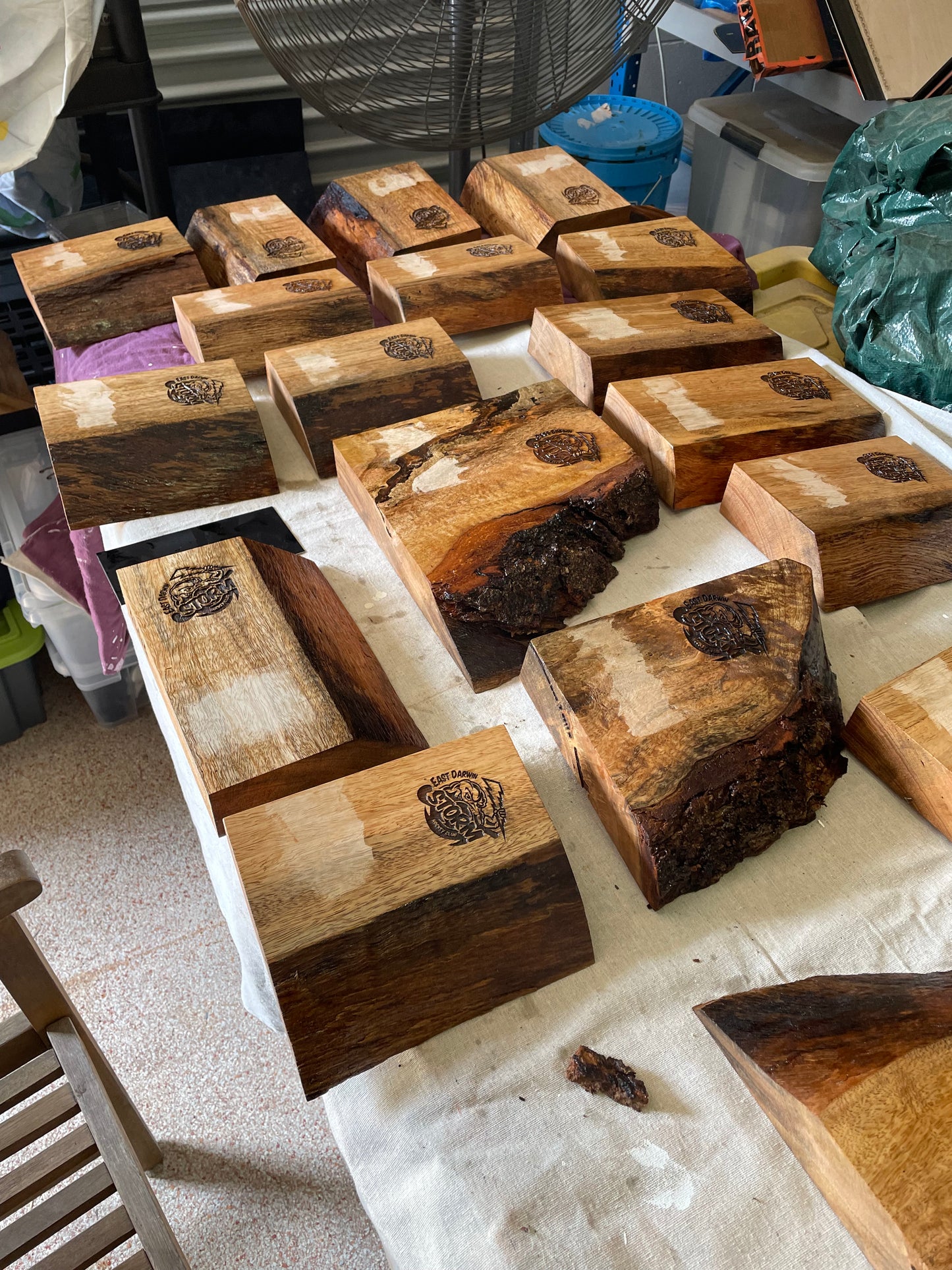 Custom Trophies - Timber and metal combination