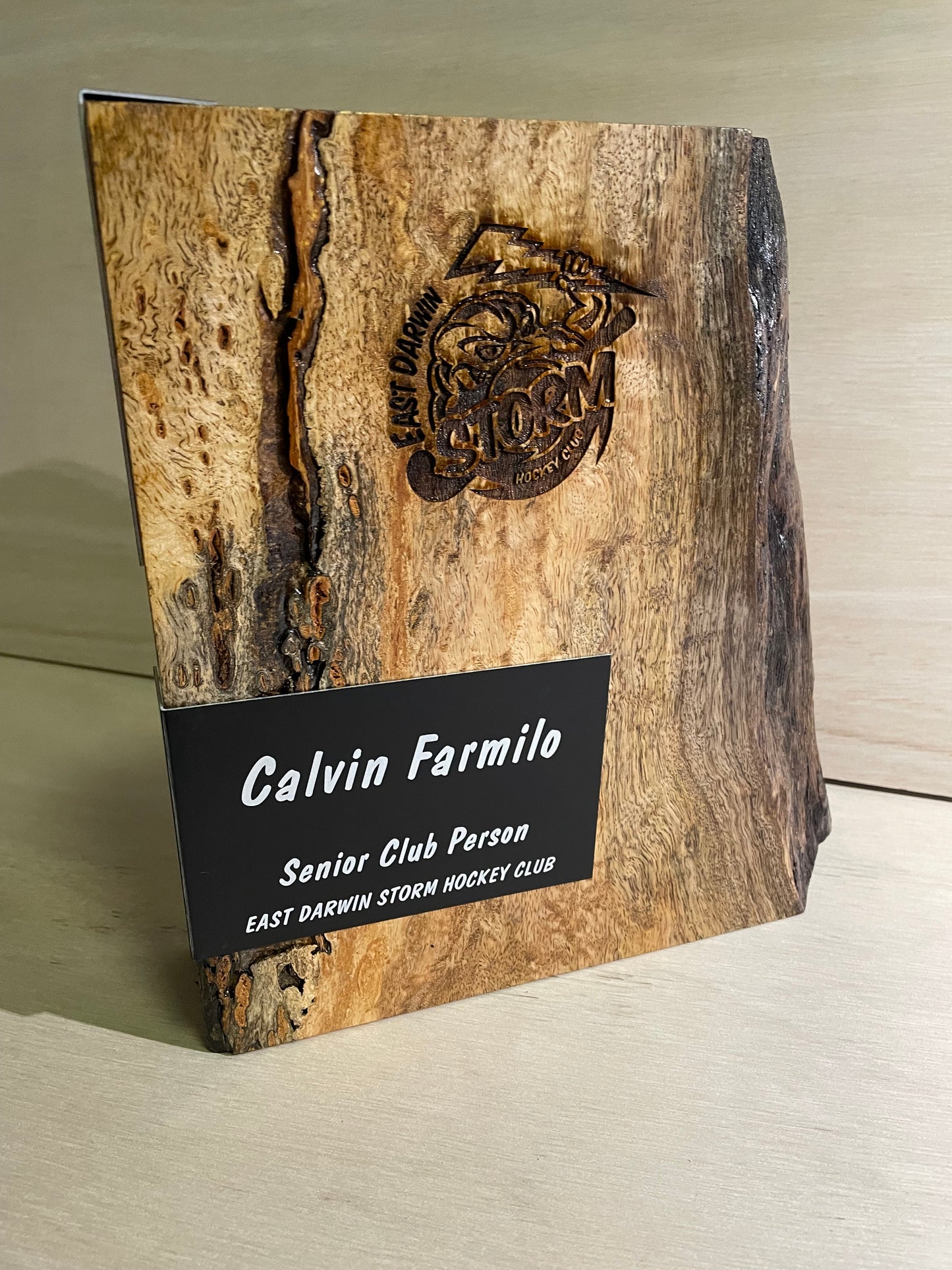 Custom Trophies - Timber and metal combination