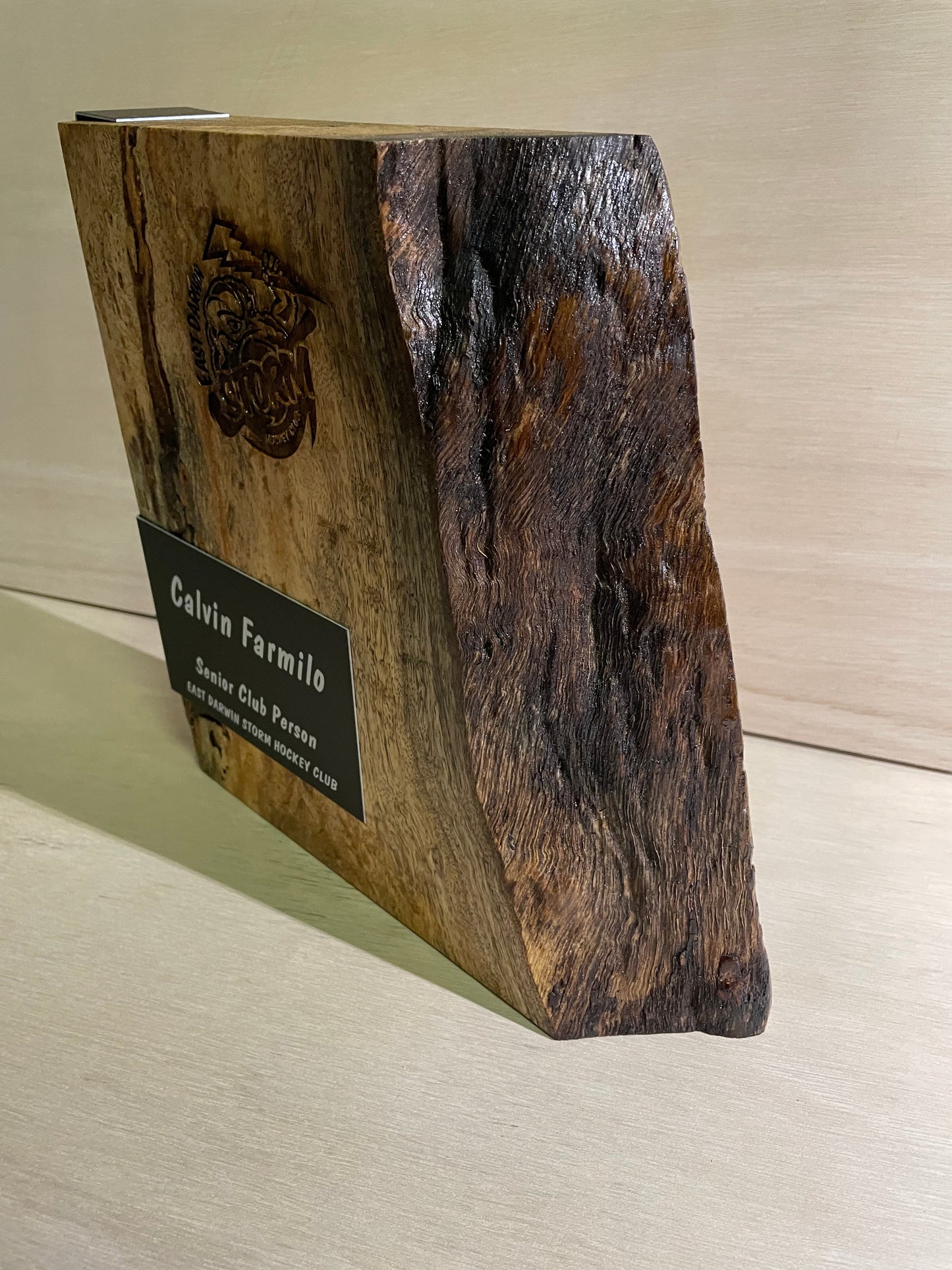 Custom Trophies - Timber and metal combination