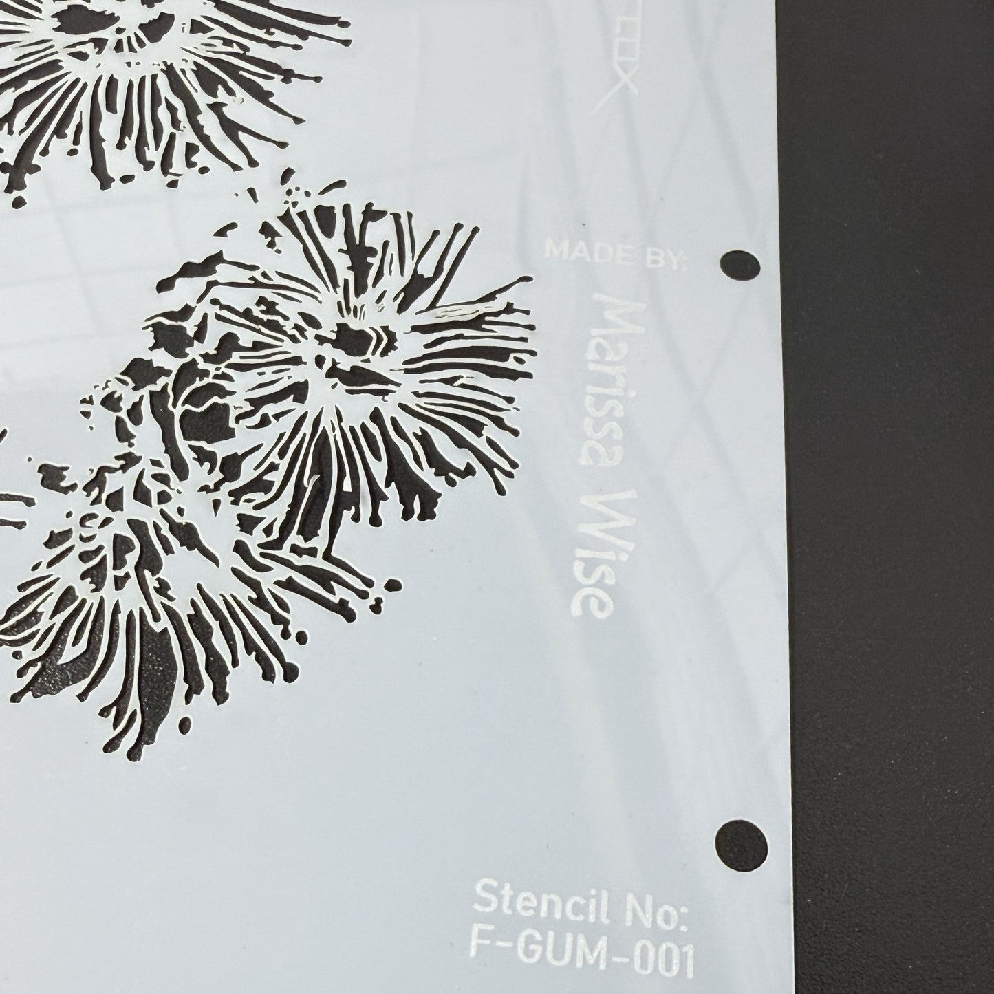 Wildflower Gum Blossom Stencil by De Gillett Cox (F-GUM-001)