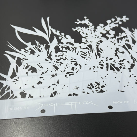 GUM BLOSSOM GLOW - 5 Stencil Set by De Gillett Cox (SET-001)