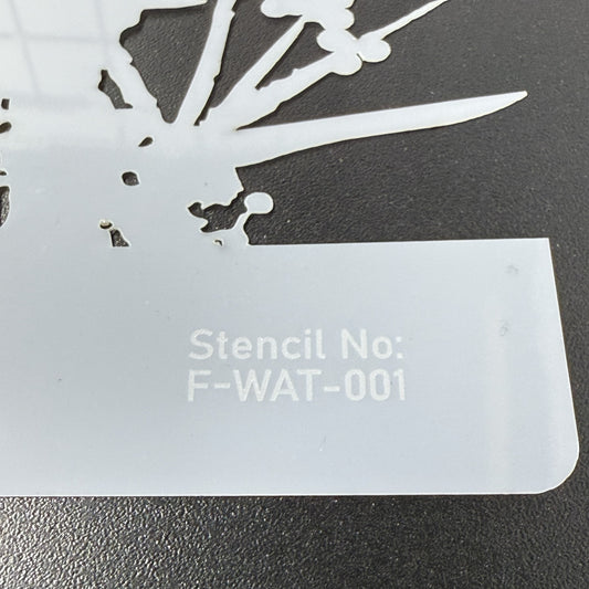 Wattle Negative Stencil by De Gillett Cox (F-WAT-001)