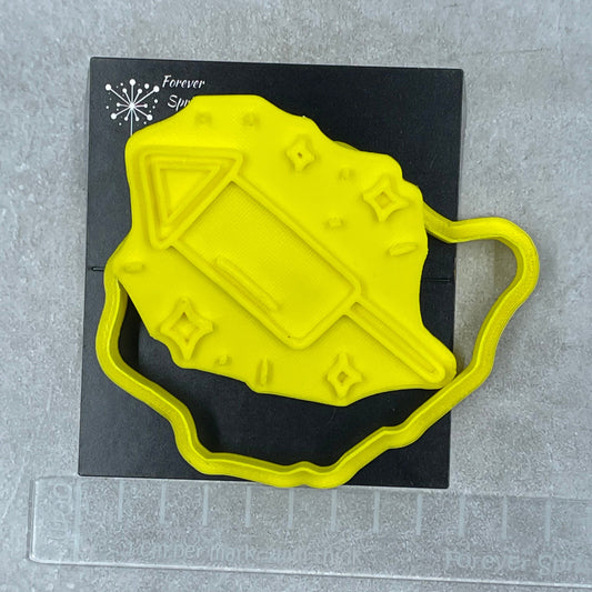 FIREWORKS Cutter and Embosser Stamp: Art, Baking, Craft