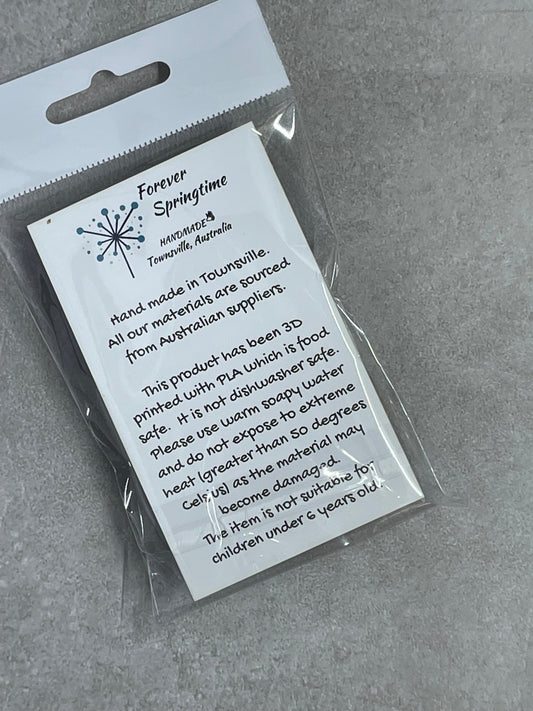 LEAVES and FLOWERS 'B' Embossed - 3 Stamps for Fondant / Polymer Clay / Clay / Plasticine