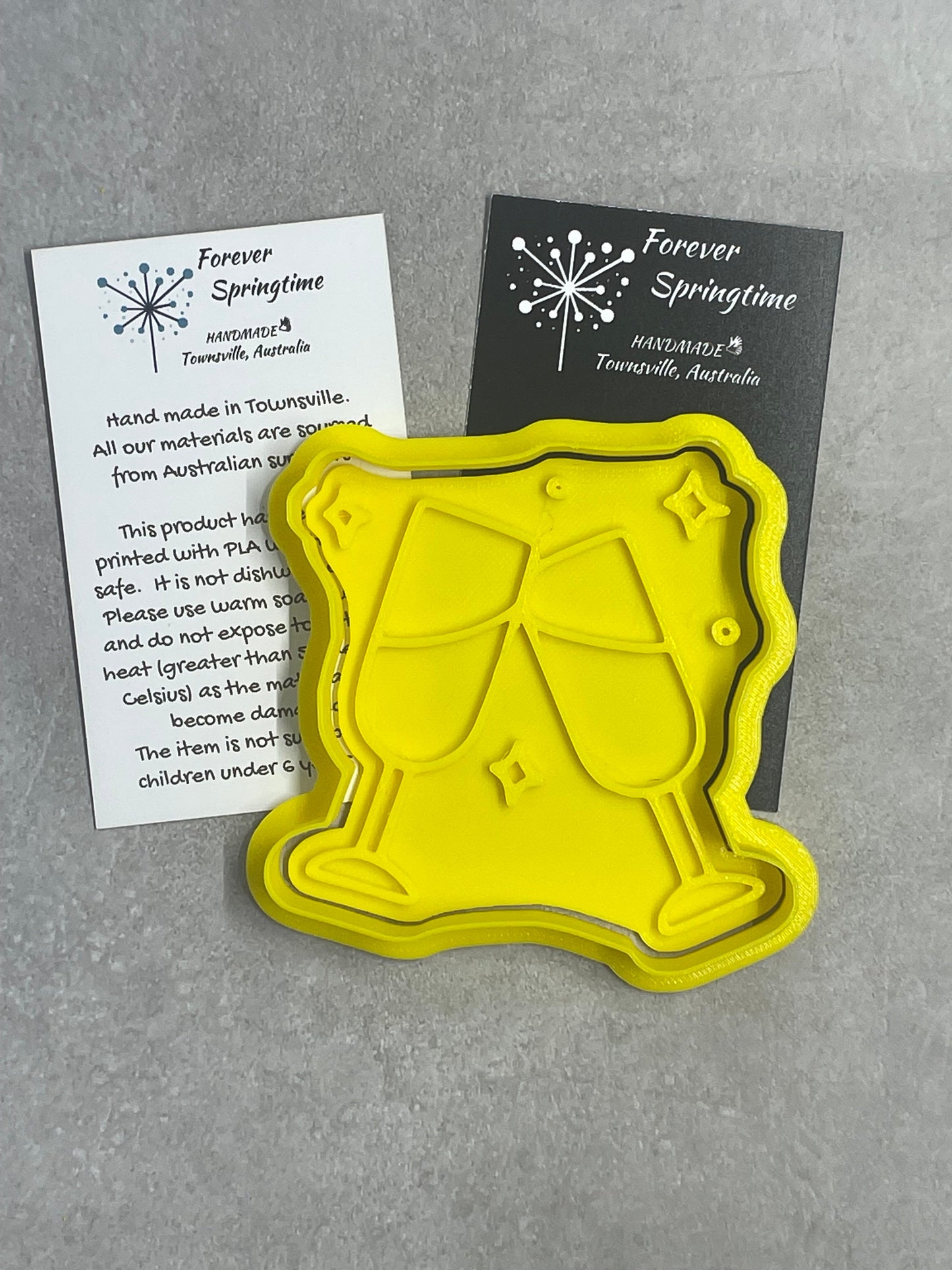 Wine Glasses Cutter and Embosser Stamp: Art, Baking, Craft