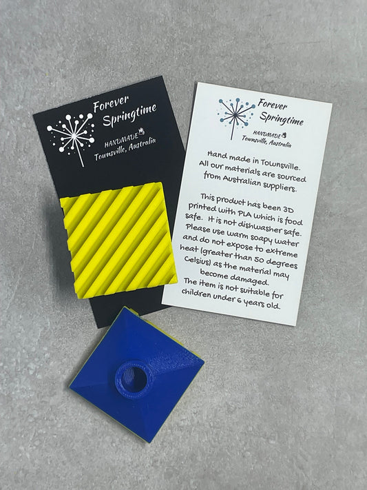 GEOMETRIC '3' Stamp for Fondant / Polymer Clay / Clay / Plasticine