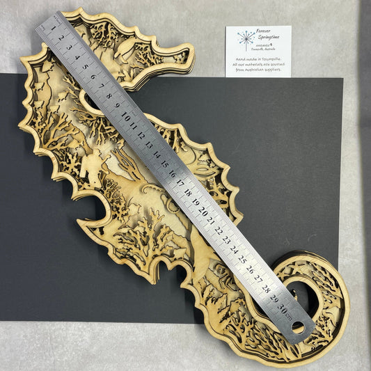 Ocean SEAHORSE layered DIY Craft Kit | Handmade | Australian Made