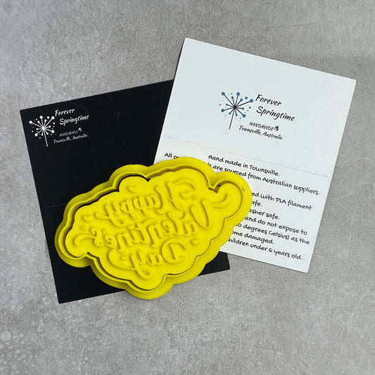 Love HAPPY VALENTINES DAY Cookie Cutter and Embosser Stamp for Fondant / Polymer Clay / Clay / Plasticine