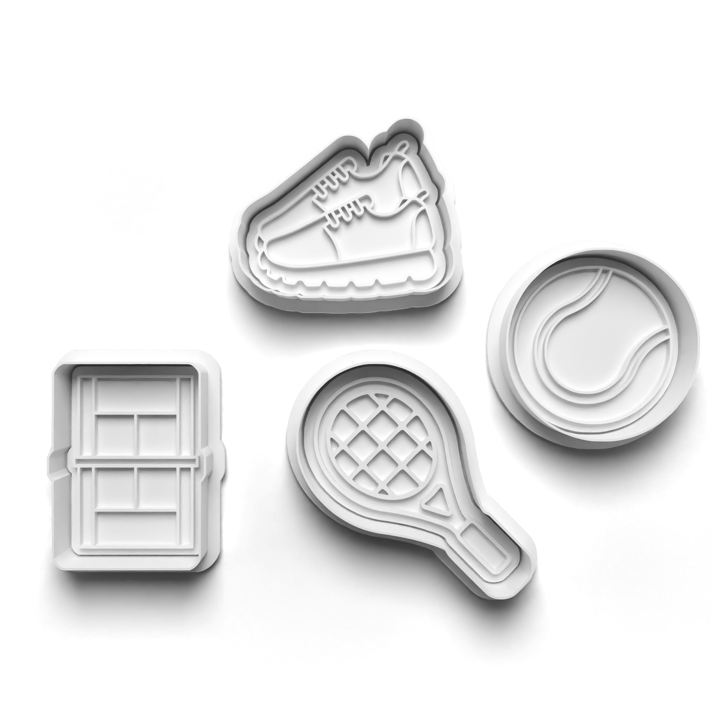 Tennis Shoes Cutter and Embosser Stamp: Art, Baking, Craft