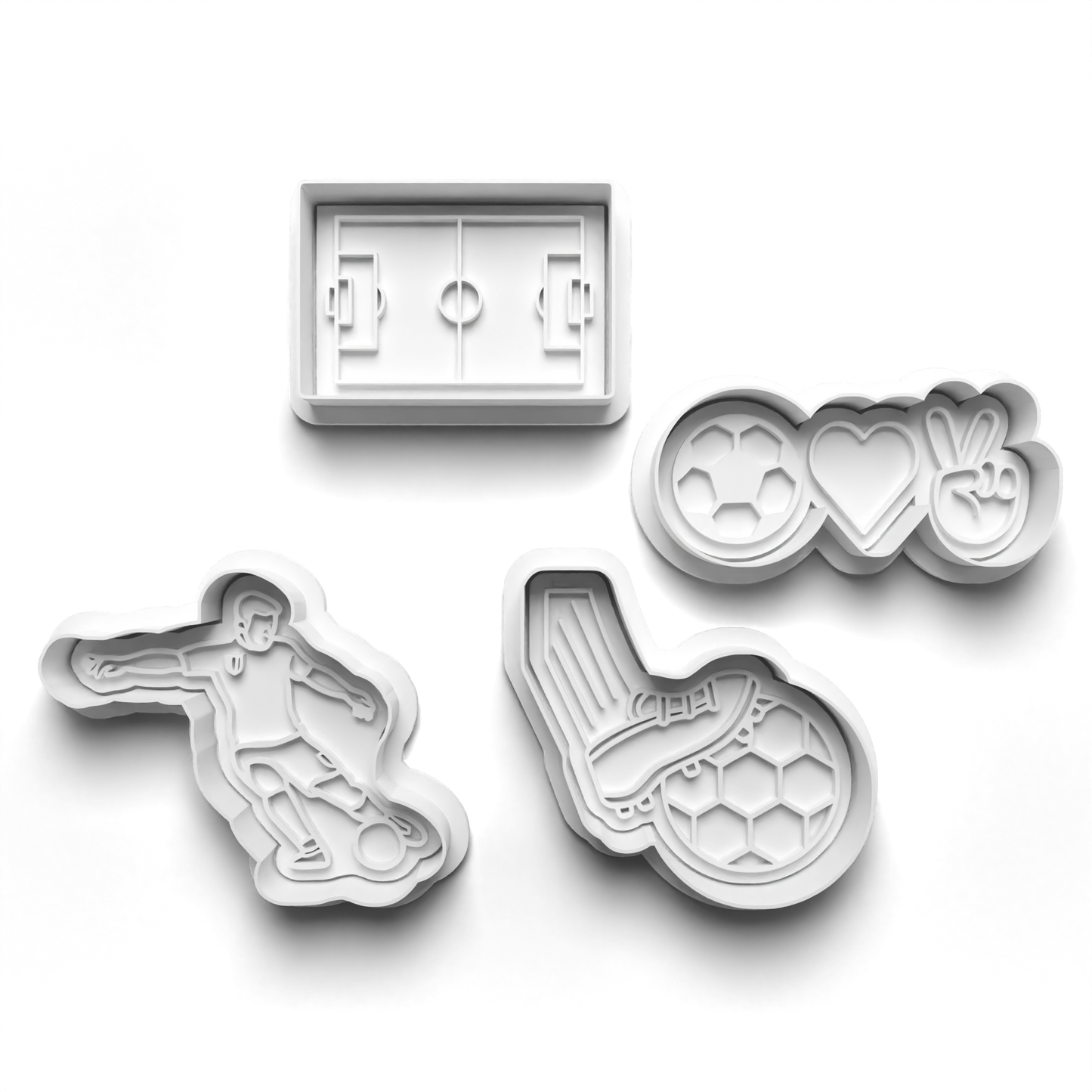 Playing field Soccer / football Cutter and Embosser Stamp: Art, Baking, Craft