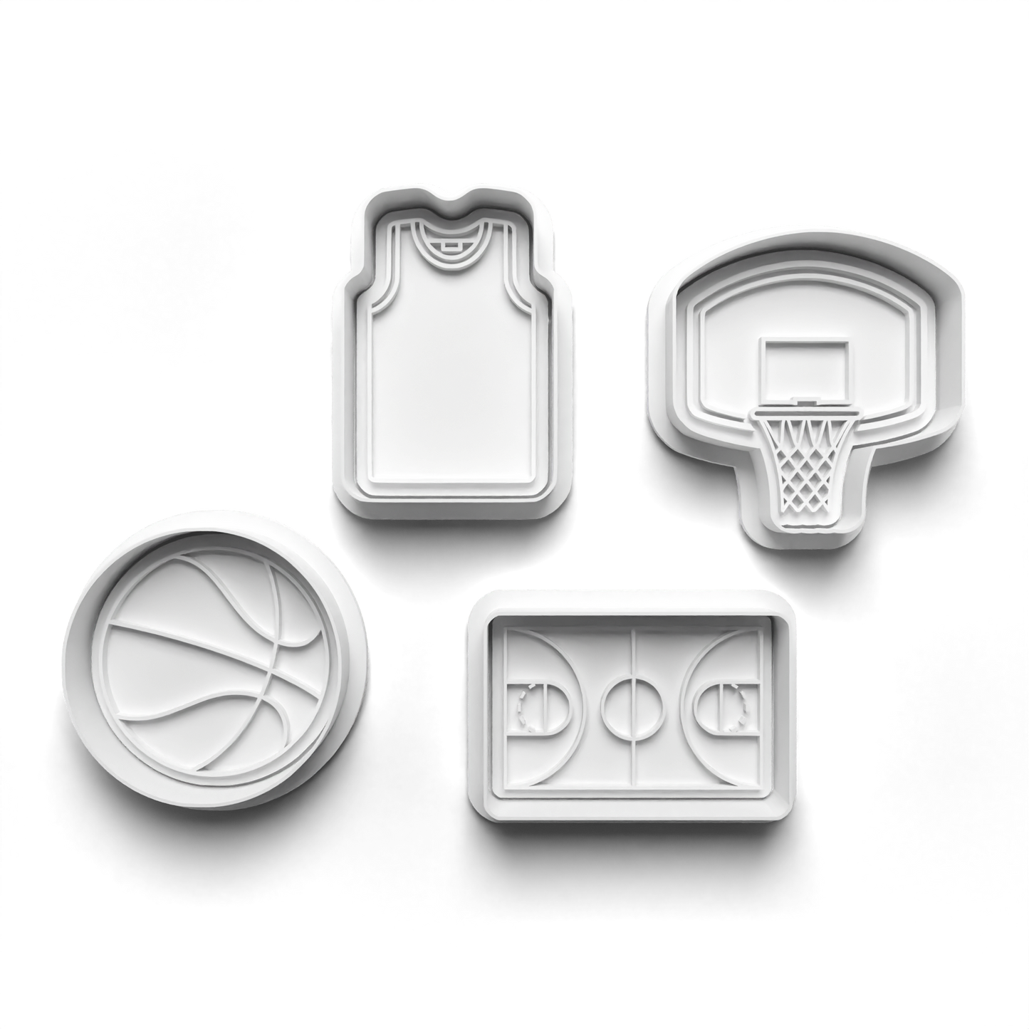 BASKETBALL Backboard Cutter and Embosser Stamp: Art, Baking, Craft