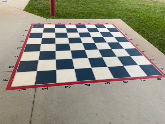 Chess Board - Outdoor paint installation