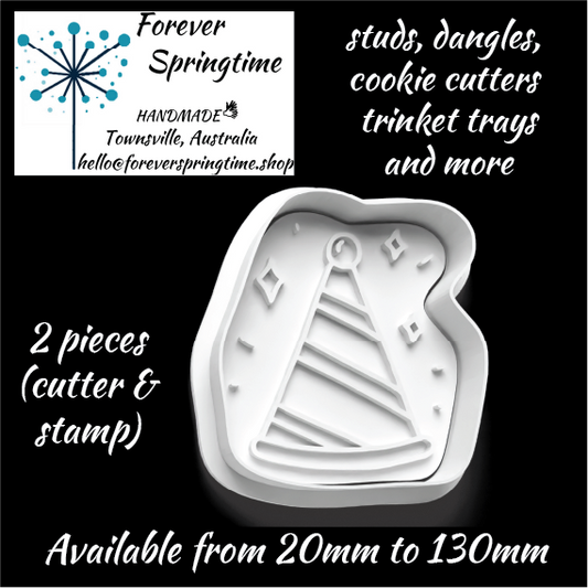 Party Hat Cookie Cutter and Embosser Stamp: Art, Baking, Craft