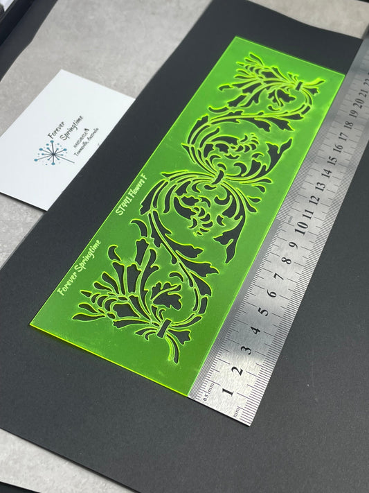 FLOWERS 'F' Stencil | Australian made