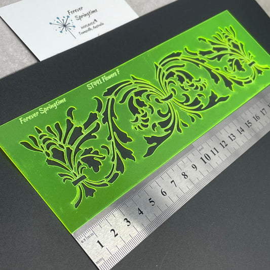 FLOWERS 'F' Stencil | Australian made