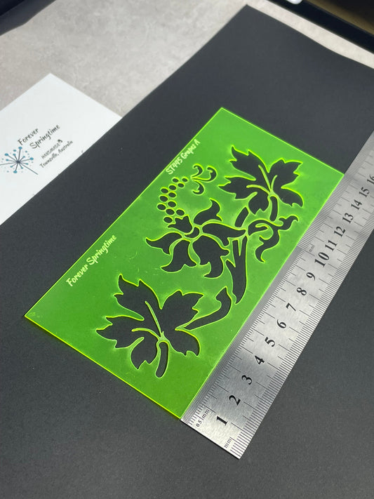 GRAPES 'A' Stencil | Australian made
