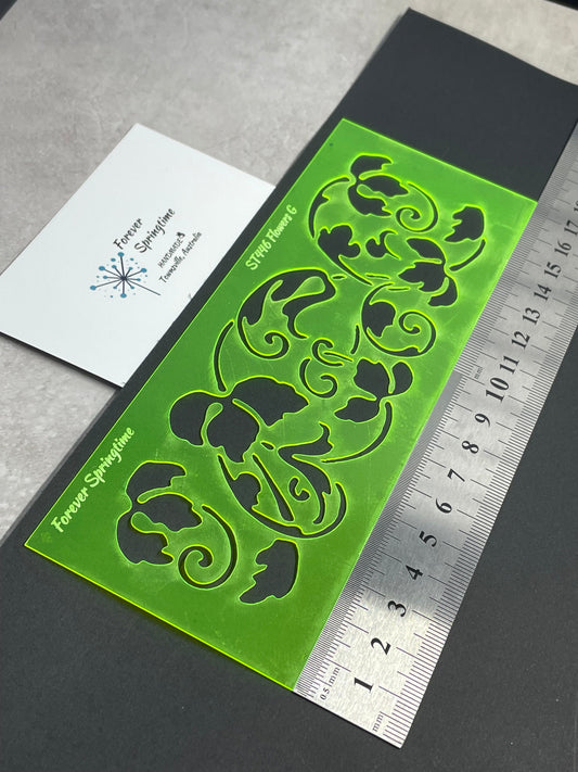 FLOWERS 'G' Stencil | Australian made
