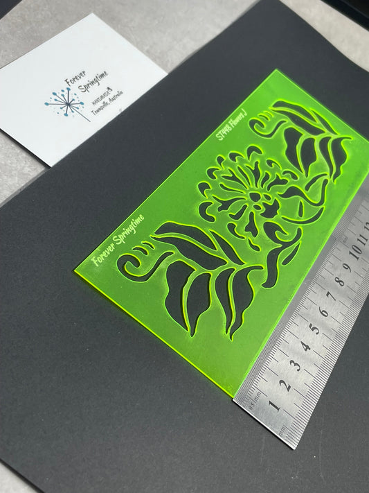 FLOWERS 'J' Stencil | Australian made