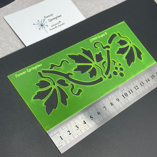 GRAPES 'B' Stencil | Australian made