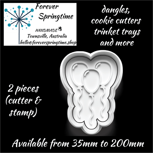 Balloon Cutter and Embosser Stamp: Art, Baking, Craft