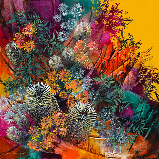 GUM BLOSSOM GLOW - 5 Stencil Set by De Gillett Cox (SET-001)