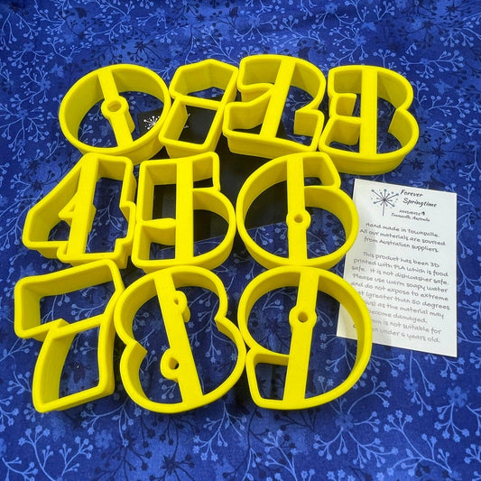 NUMBERS 0 1 2 3 4 5 6 7 8 9 Font A Cookie Cutter: Art, Baking, Craft