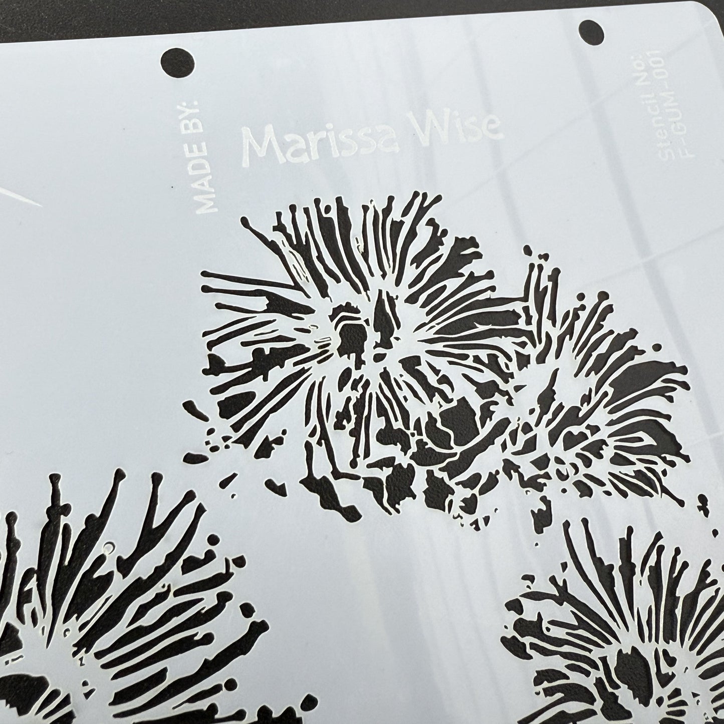 Wildflower Gum Blossom Stencil by De Gillett Cox (F-GUM-001)