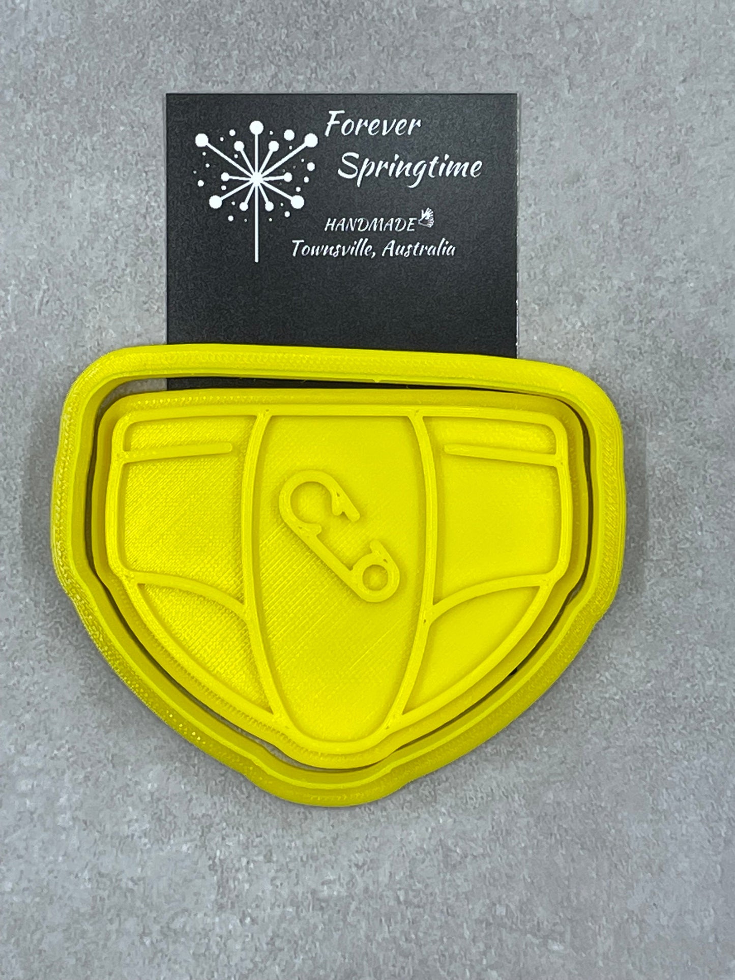BABY NAPPY Baby Shower Cookie Cutter and Embosser Stamp for Fondant / Polymer Clay / Clay / Plasticine