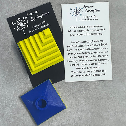 GEOMETRIC '1' Stamp for Fondant / Polymer Clay / Clay / Plasticine