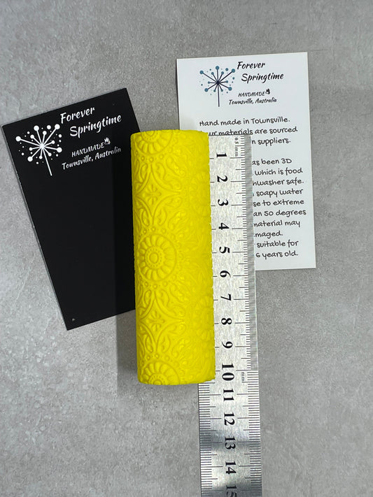 FLOWERS 'Style G' textured roller: Art, Baking, Craft
