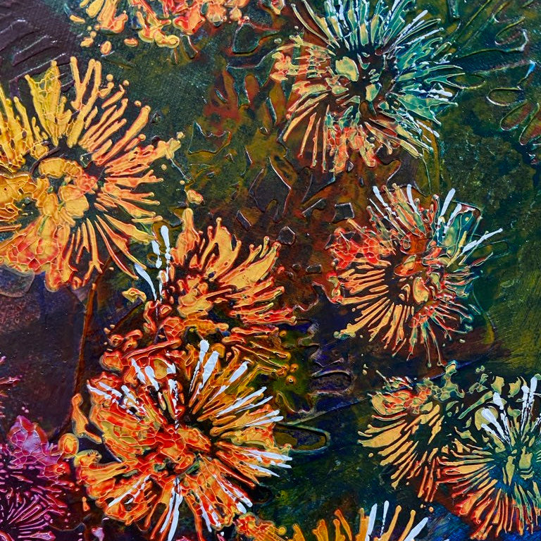 GUM BLOSSOM GLOW - 5 Stencil Set by De Gillett Cox (SET-001)