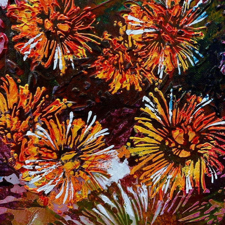 GUM BLOSSOM GLOW - 5 Stencil Set by De Gillett Cox (SET-001)