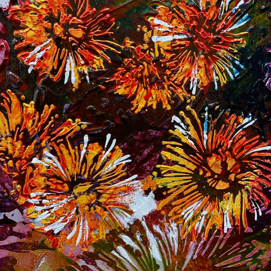 Wildflower Gum Blossom Stencil by De Gillett Cox (F-GUM-001)