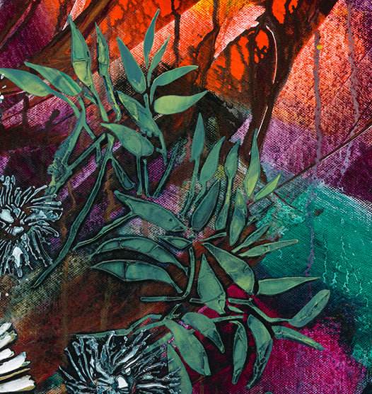 GUM BLOSSOM GLOW - 5 Stencil Set by De Gillett Cox (SET-001)