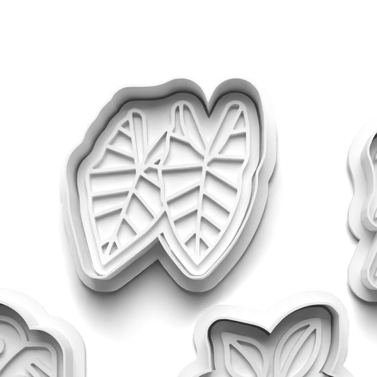 Plants v2 Cookie Cutter and Embosser Stamp for Fondant / Polymer Clay / Clay / Plasticine